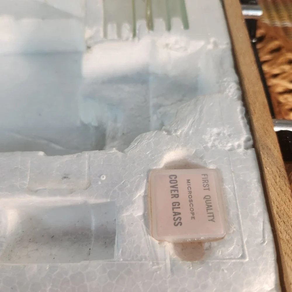 Vintage Sears Power Zoom Microscope 50x–1200x Model 46368 w/ Case Student...